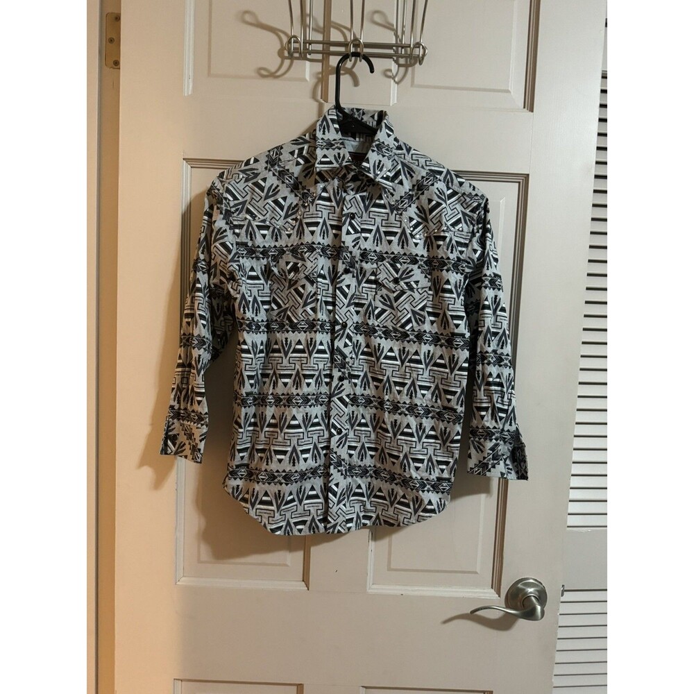 Boys Rock & Roll Cowboy Button Up Long Sleeve  Size Medium